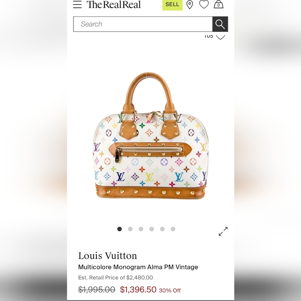 SOLD!!!!! Louis Vuitton Alma Murakami - Picture 12 of 13